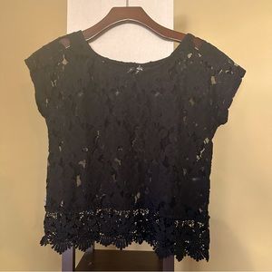 Short Sleeve Lace Top